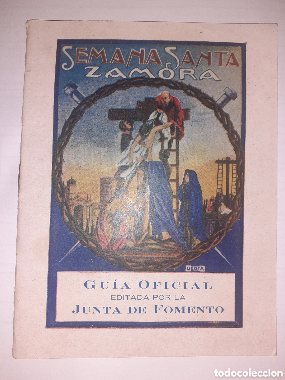 Otros Art&iacute;culos de Coleccionismo en Papel: GUIA SEMANA SANTA DE ZAMORA. JUNTA DE FOMENTO. 1925. 28 PAGS