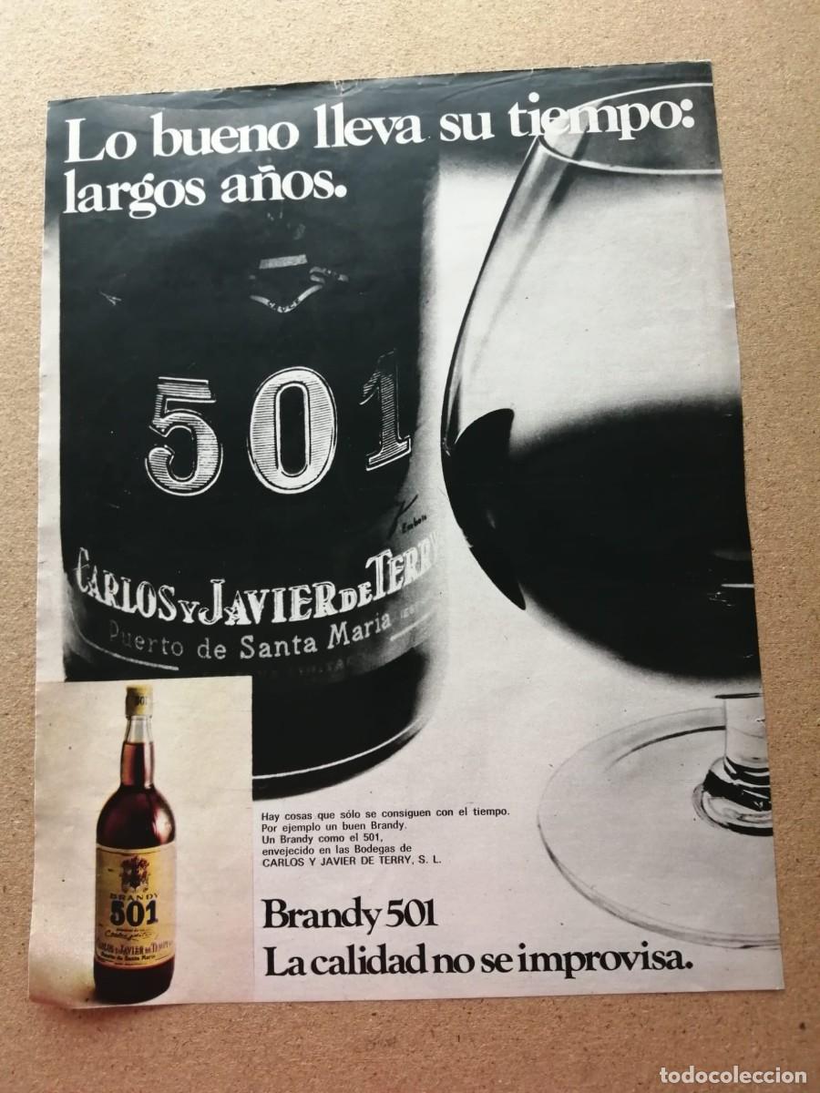 Otros Art&iacute;culos de Coleccionismo en Papel: ANUNCIO. BRANDY 501.