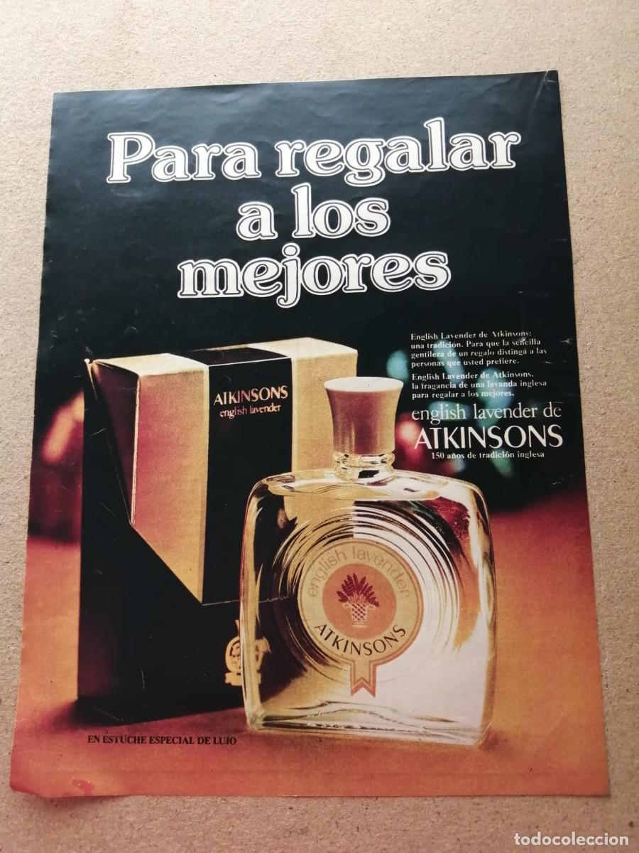 Otros Art&iacute;culos de Coleccionismo en Papel: ANUNCIO. ATKINSONS, LA AUTENTICA FRAGANCIA DE LA LAVANDA INGLESA