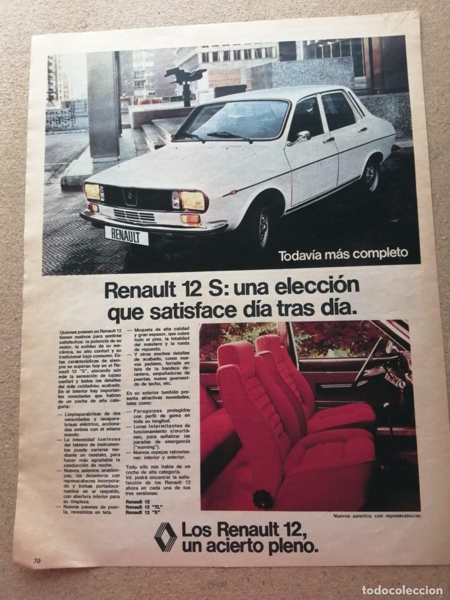 Otros Art&iacute;culos de Coleccionismo en Papel: ANUNCIO. RENAULT 12.