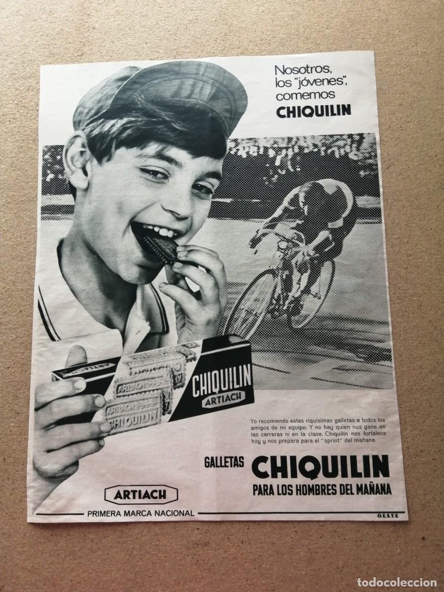 Otros Art&iacute;culos de Coleccionismo en Papel: ANUNCIO. GALLETAS CHIQUILIN