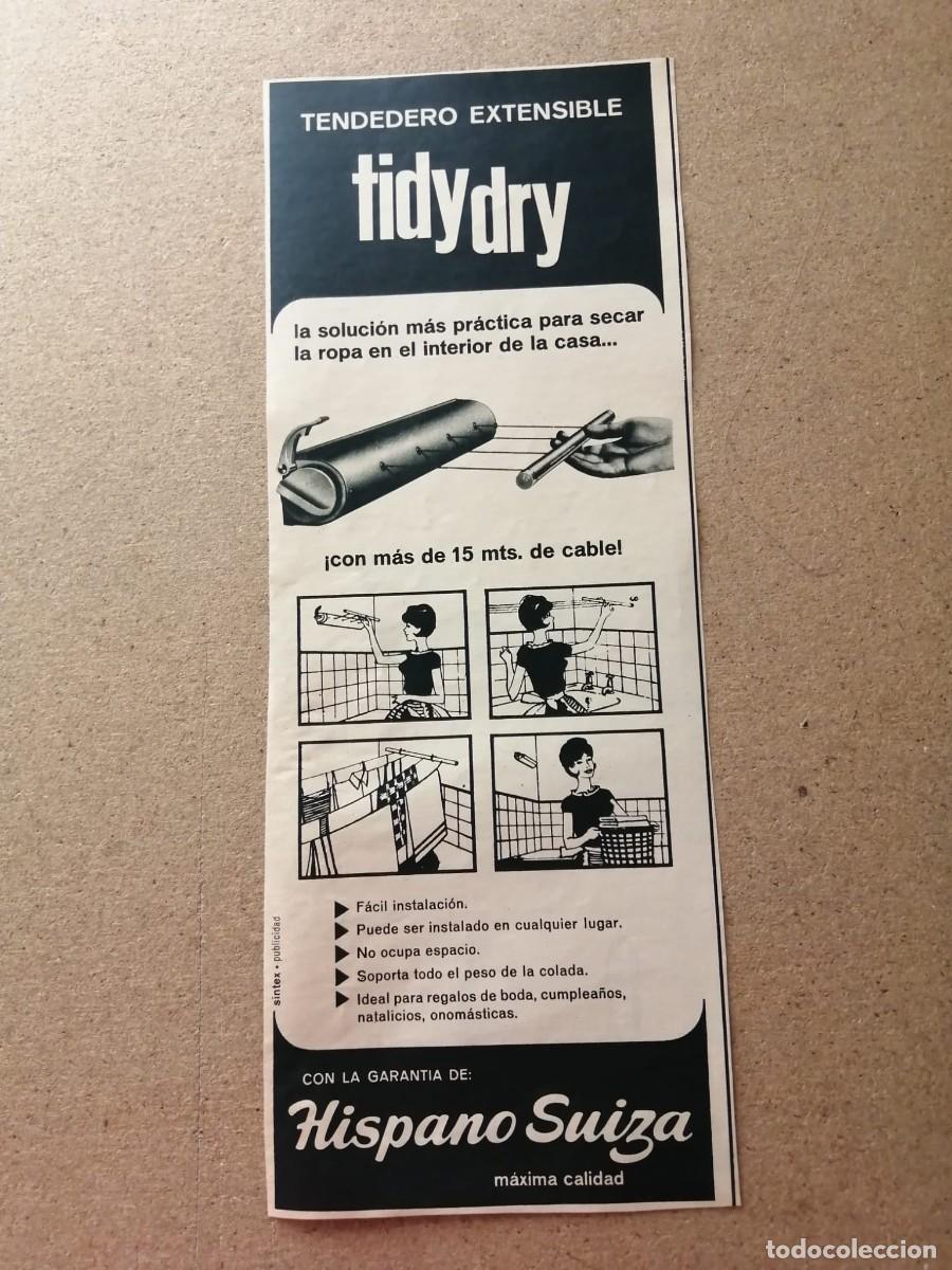 Otros Art&iacute;culos de Coleccionismo en Papel: ANUNCIO TENDEDERO EXTENSIBLE TIDY DRY