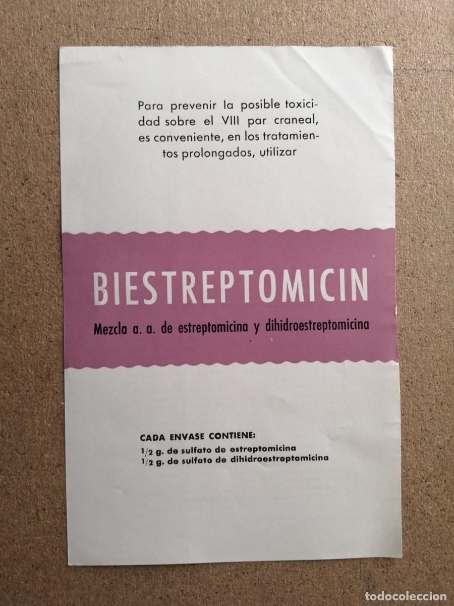 Otros Art&iacute;culos de Coleccionismo en Papel: ANUNCIO. BIESTREPTOMICIN