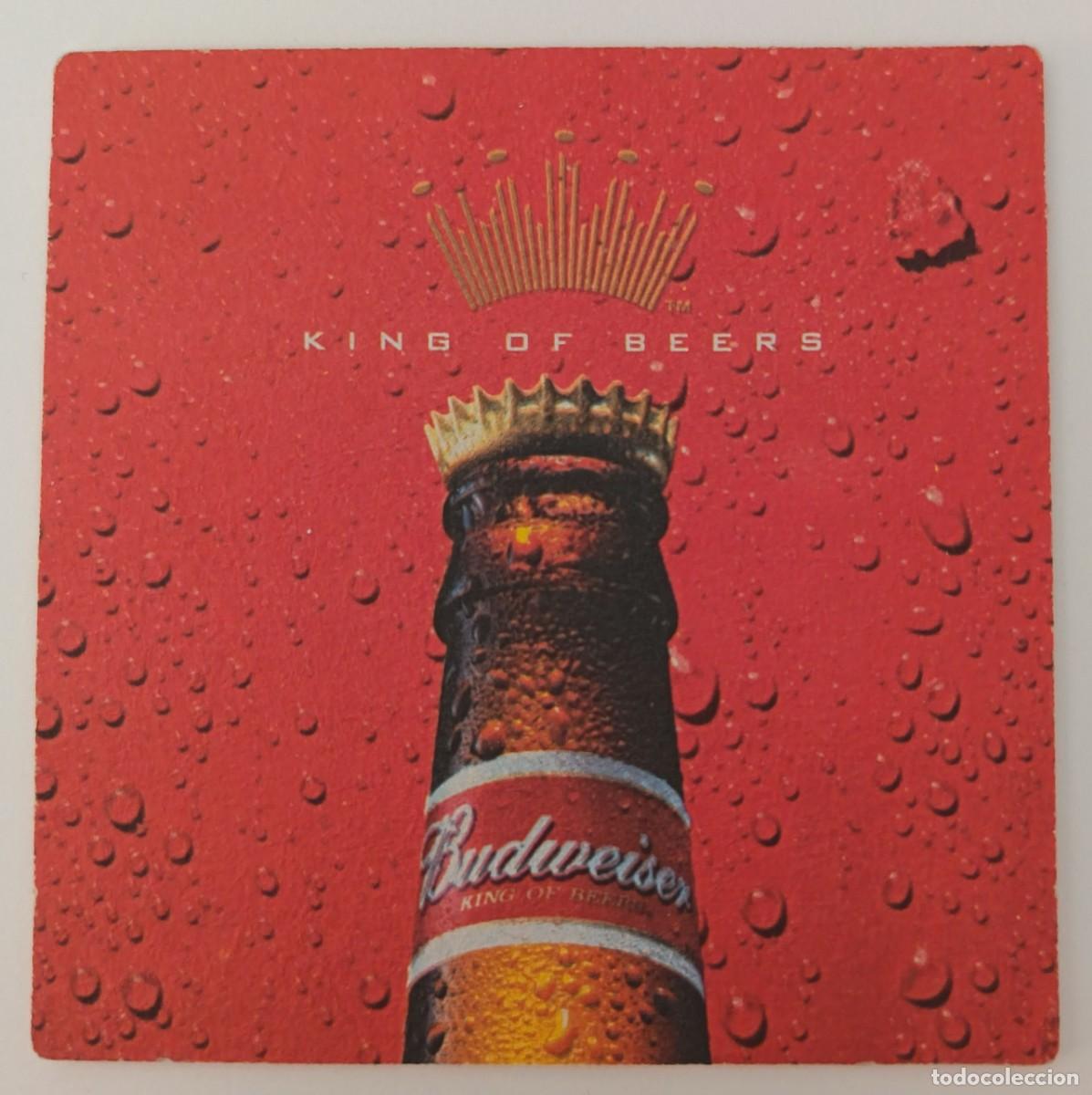 Otros Art&iacute;culos de Coleccionismo en Papel: Posavasos. Cuadrado. Budweiser King Of Beers.