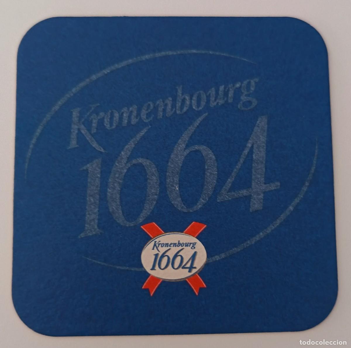 Otros Art&iacute;culos de Coleccionismo en Papel: Posavasos. Cuadrado. Kronenbourg 1664.