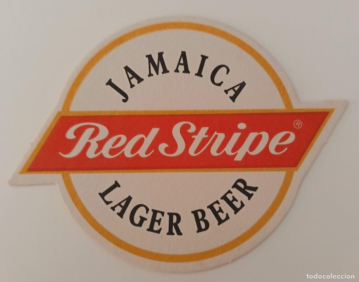 Otros Art&iacute;culos de Coleccionismo en Papel: Posavasos. Jamaica Red Stripe Lager Beer.