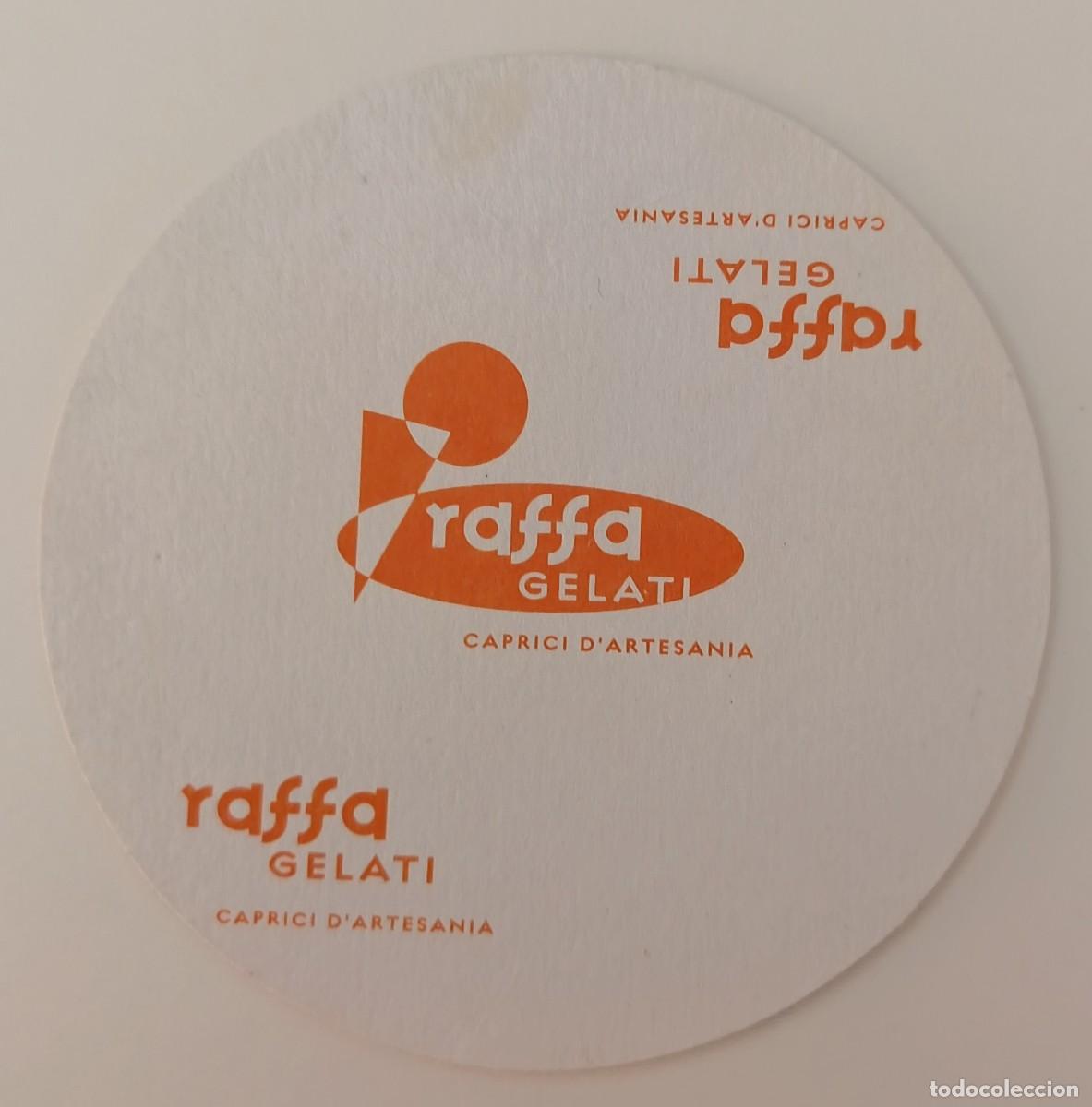 Otros Art&iacute;culos de Coleccionismo en Papel: Posavasos. Redondo. Raffa Gelati Caprici D'Artesania.