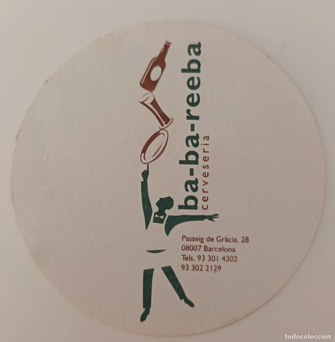 Otros Art&iacute;culos de Coleccionismo en Papel: Posavasos. Redondo. Ba - Ba. Reeba Cerveseria. Barcelona.