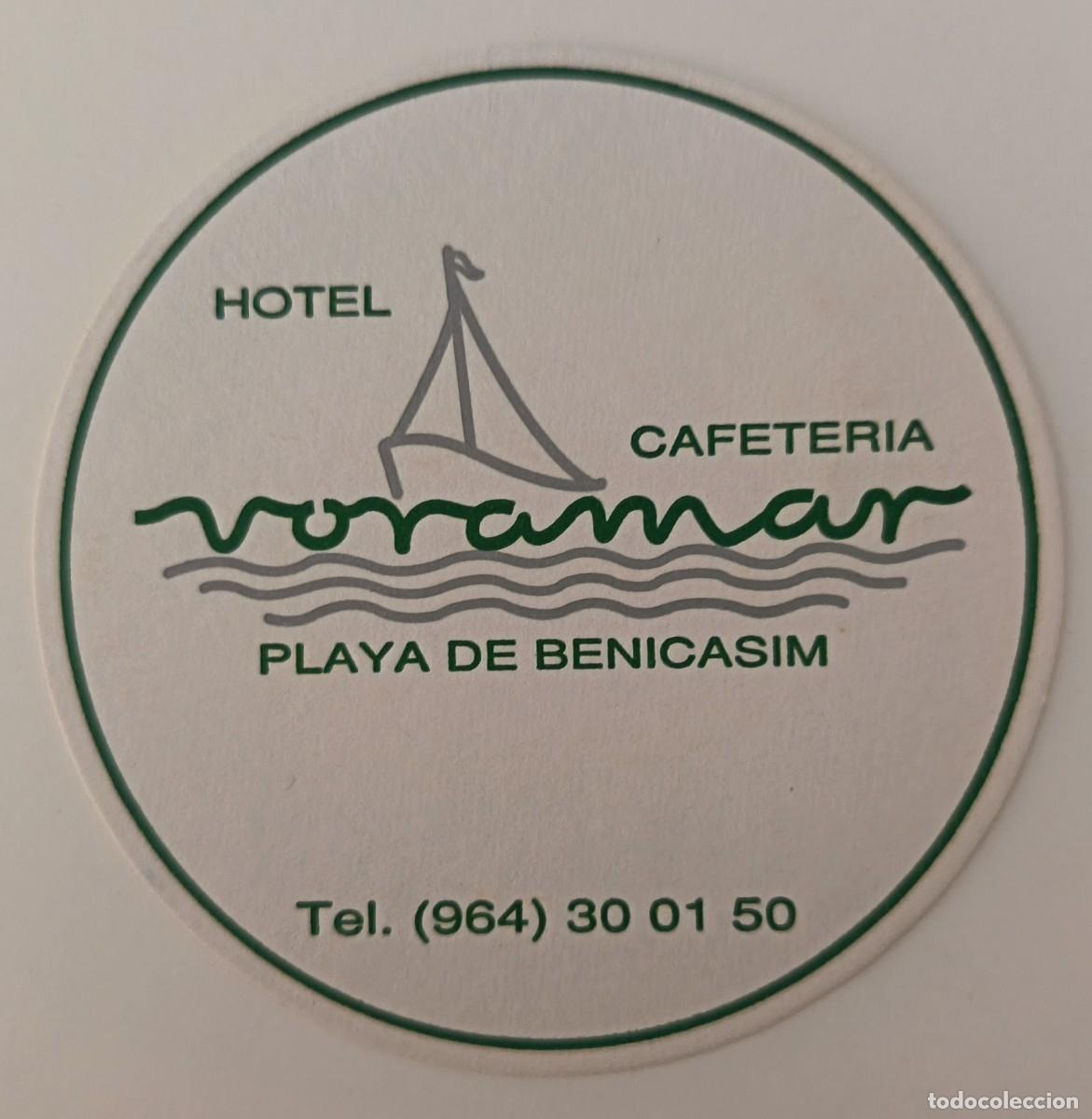 Otros Art&iacute;culos de Coleccionismo en Papel: Posavasos. Redondo. Hotel cafeteria Voramar. Benicasim.