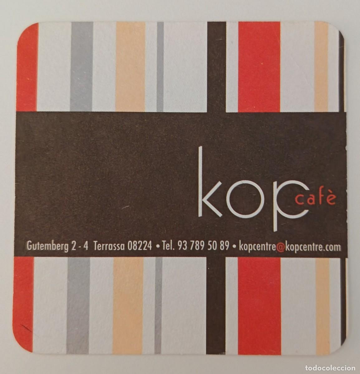 Otros Art&iacute;culos de Coleccionismo en Papel: Posavasos.Cuadrado. Kop Cafe. Terrassa.