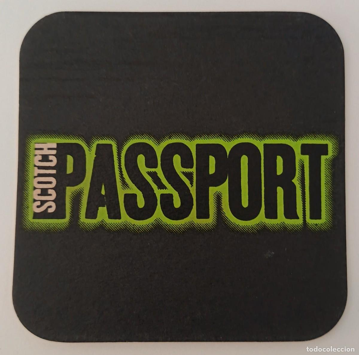 Otros Art&iacute;culos de Coleccionismo en Papel: Posavasos. Cuadrado. Passport. Scotch. Whisky.