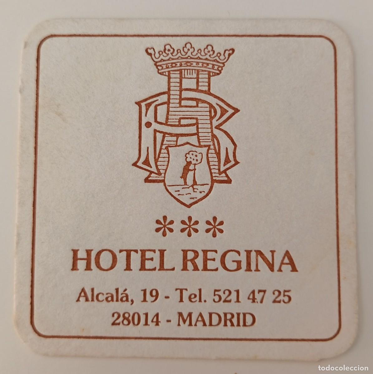 Otros Art&iacute;culos de Coleccionismo en Papel: Posavasos. Cuadrado. Hotel Regina. Madrid.