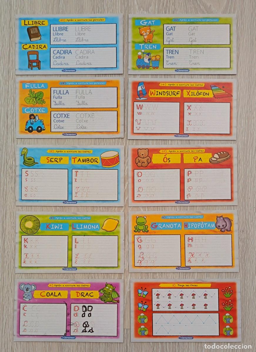 Otros Art&iacute;culos de Coleccionismo en Papel: Juegos de escritura. Clementoni. De cuatro a seis a&ntilde;os. Incluye 20 tarjetas con ejercicios basicos.