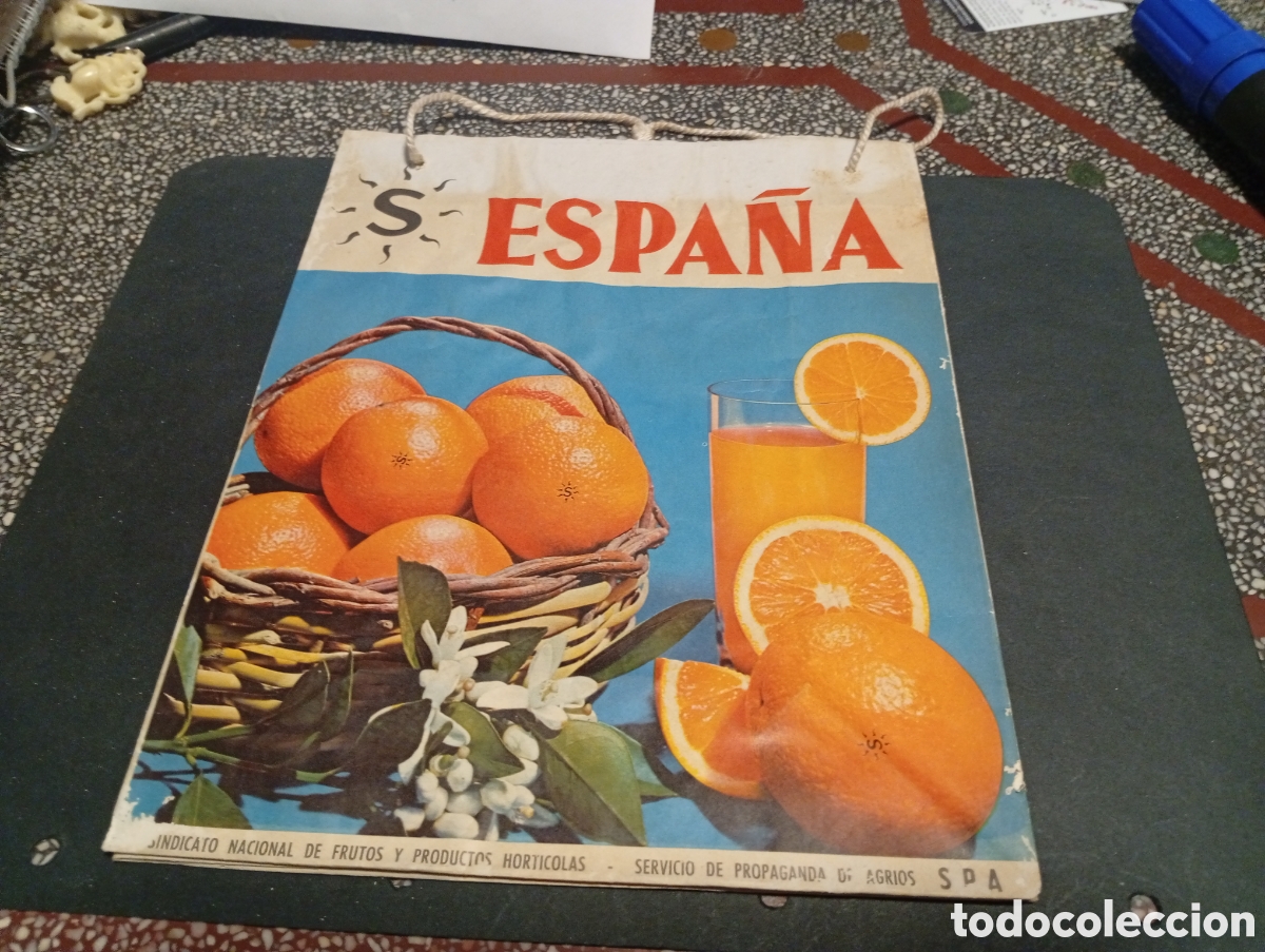 Otros Art&iacute;culos de Coleccionismo en Papel: Bolsa Espa&ntilde;a naranjas