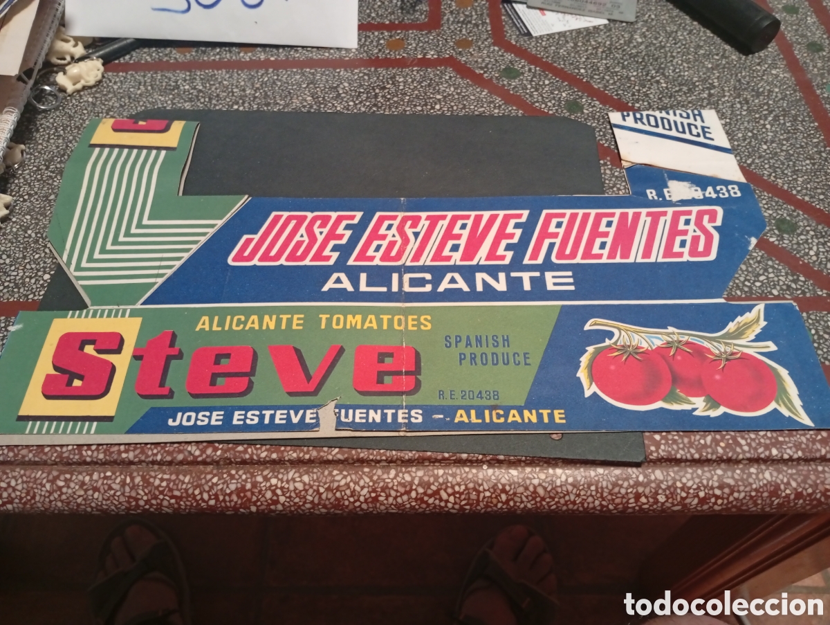 Otros Art&iacute;culos de Coleccionismo en Papel: Cart&oacute;n publicidad Jose Esteve Fuentes, Alicante tomatoes