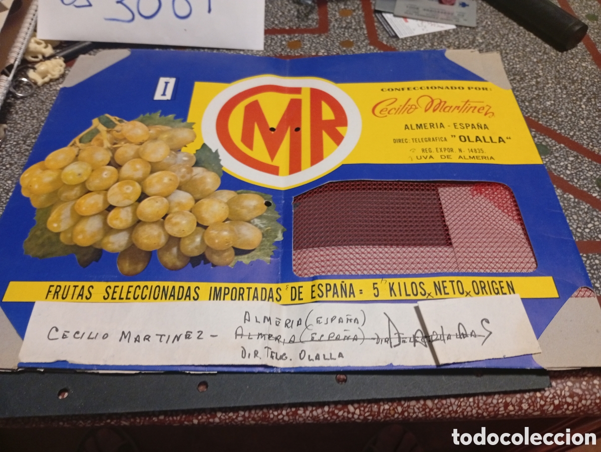 Otros Art&iacute;culos de Coleccionismo en Papel: Cart&oacute;n clich&eacute; publicidad Cecilio Mart&iacute;nez, Almer&iacute;a