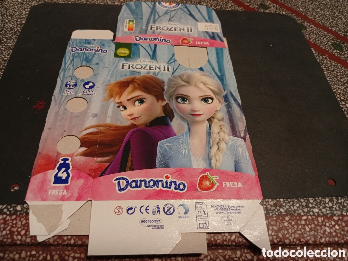 Otros Art&iacute;culos de Coleccionismo en Papel: Cart&oacute;n Danonino Disney FROZEN II