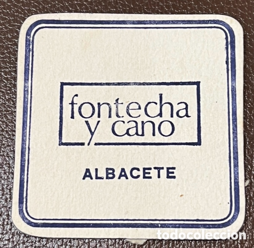 Otros Art&iacute;culos de Coleccionismo en Papel: Posavasos. Fonseca y Cano. Albacete. A&ntilde;os 70.