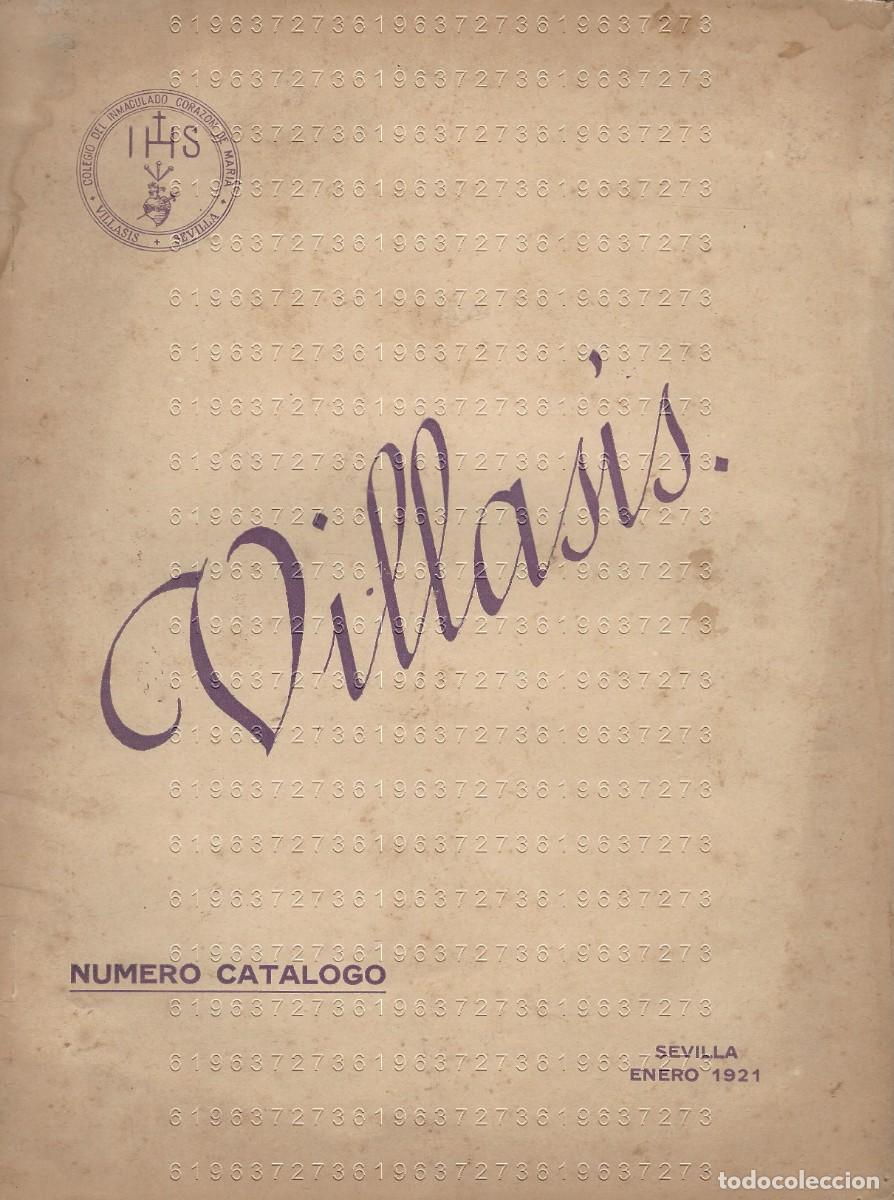 Otros Art&iacute;culos de Coleccionismo en Papel: SEVILLA VILLASIS 1921 NUMERO CATALOGO COLEGIO VIRGEN DEL INMACULADO CORAZON DE MARIA U78