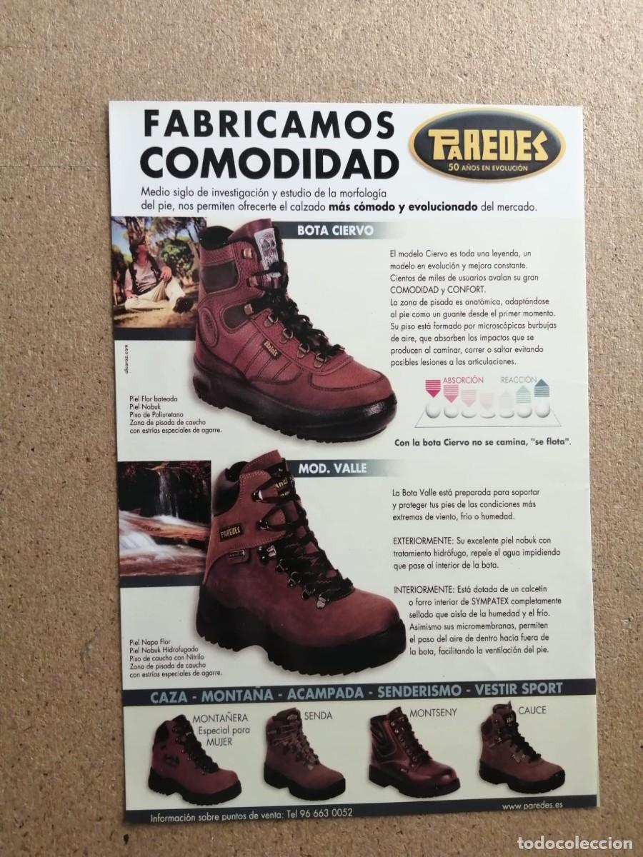 Otros Art&iacute;culos de Coleccionismo en Papel: ANUNCIO. BOTAS Y CALZADOS PAREDES