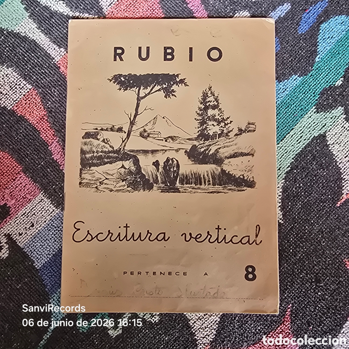 Otros Art&iacute;culos de Coleccionismo en Papel: CUADERNOS RUBIO: ESCRITURA VERTICAL 8 (1962)