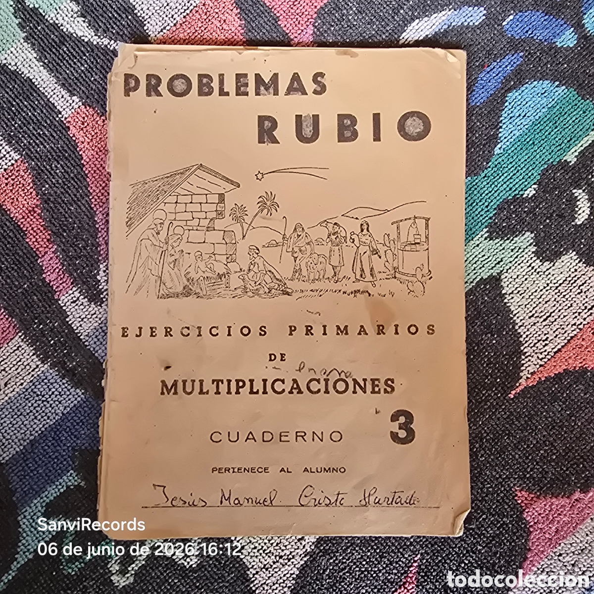 Otros Art&iacute;culos de Coleccionismo en Papel: PROBLEMAS RUBIO: EJERCICIOS PRIMARIOS DE MULTIPLICACIONES 3 (1959)