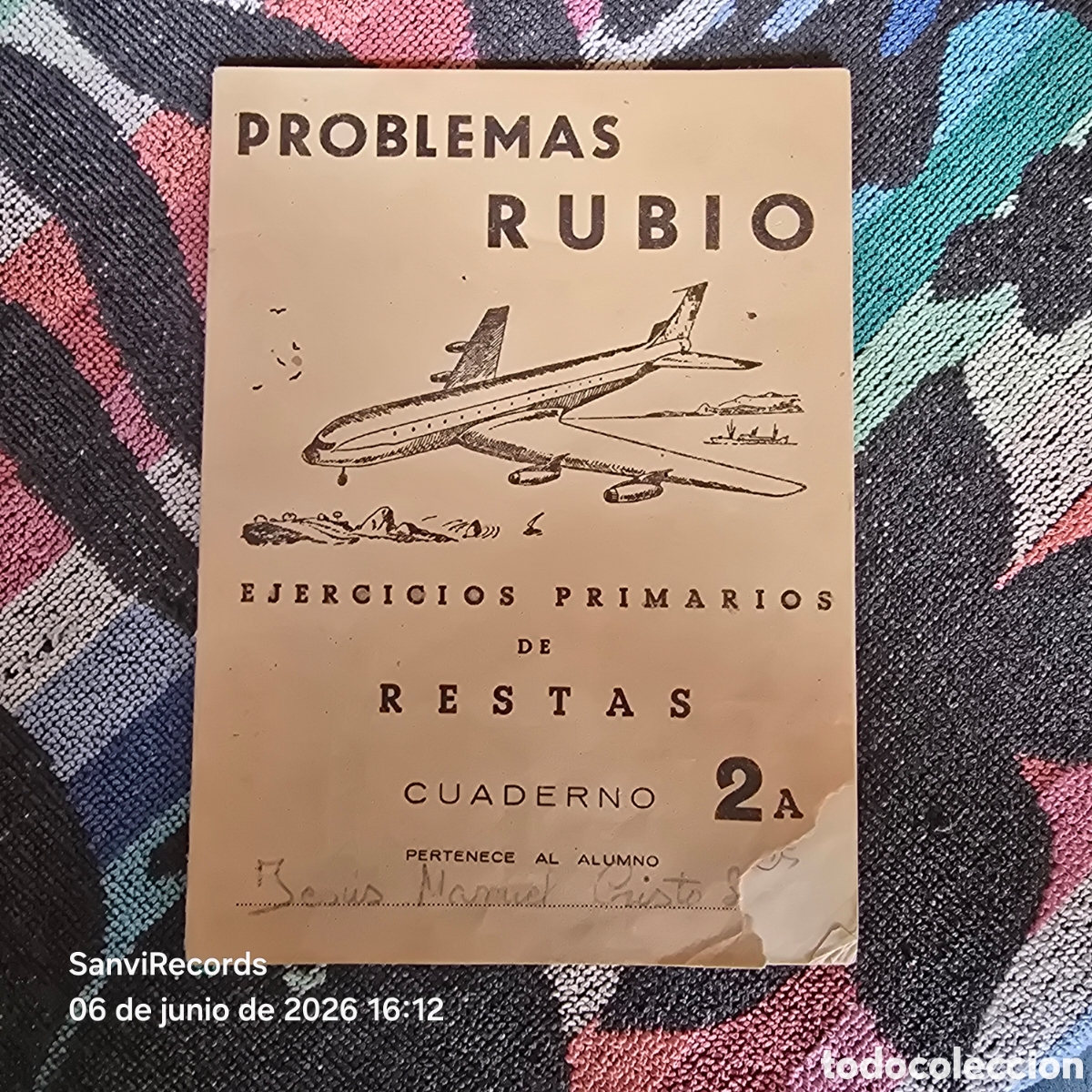 Otros Art&iacute;culos de Coleccionismo en Papel: PROBLEMAS RUBIO: EJERCICIOS PRIMARIOS DE RESTAS 2A (1959)