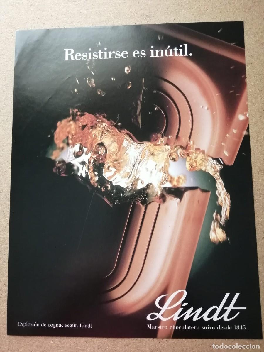Otros Art&iacute;culos de Coleccionismo en Papel: ANUNCIO. LINDT MAESTRO CHOCOLATERO DESDE 1813