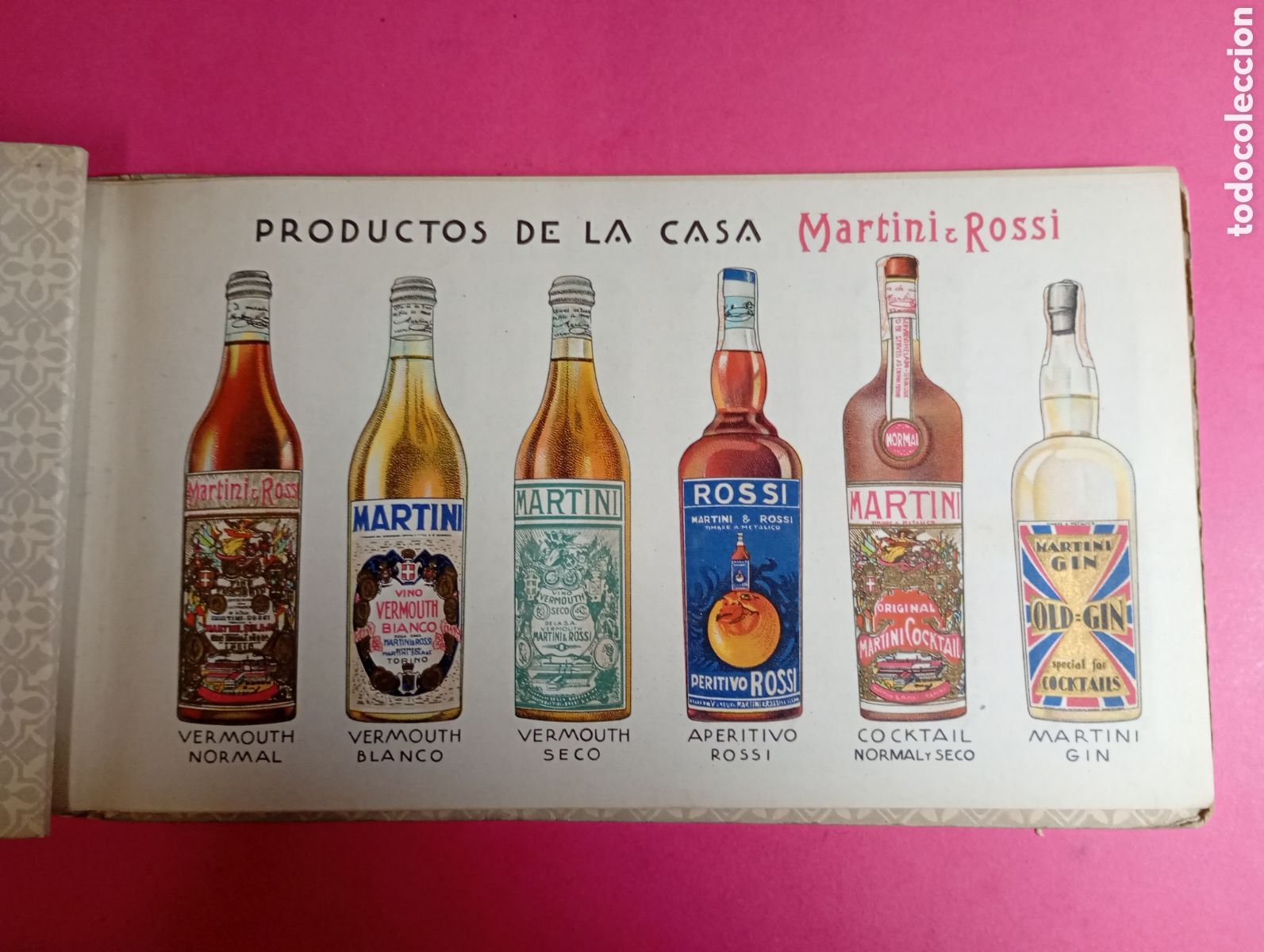 Otros Art&iacute;culos de Coleccionismo en Papel: MARTINI ROSSI ALBUM 1 DE FILMINAS DE 10 HOJAS Y 12 FILMINAS POR HOJA incompleto ver detalle