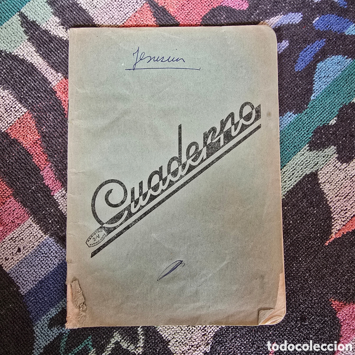 Otros Art&iacute;culos de Coleccionismo en Papel: CUADERNO (REGISTRO 2-V FABRICANTE)