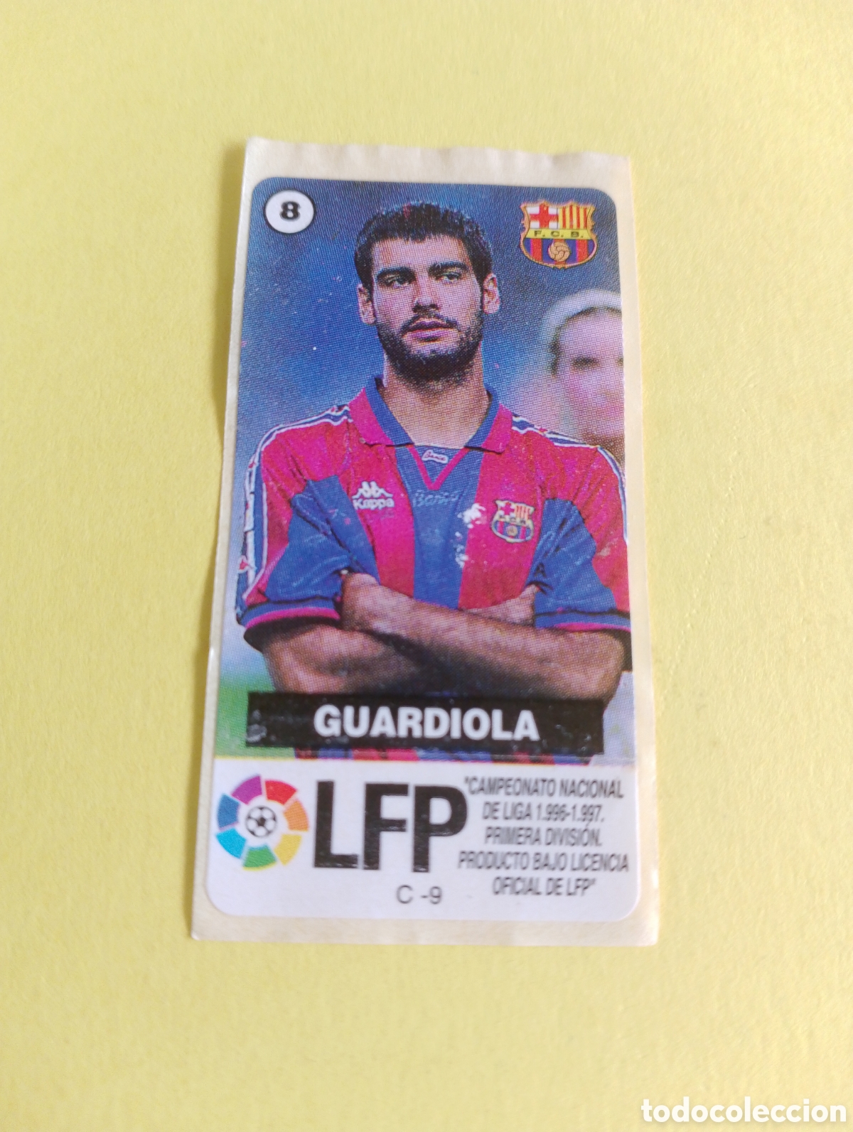 Otros Art&iacute;culos de Coleccionismo en Papel: Cromo chicle 8 Guardiola, LFP 96/97