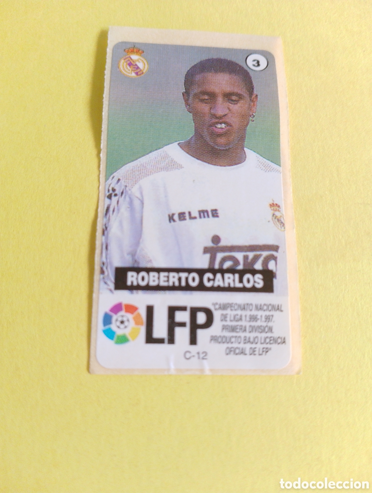 Otros Art&iacute;culos de Coleccionismo en Papel: Cromo chicle 3 Roberto Carlos, R.M... LFP 96/97
