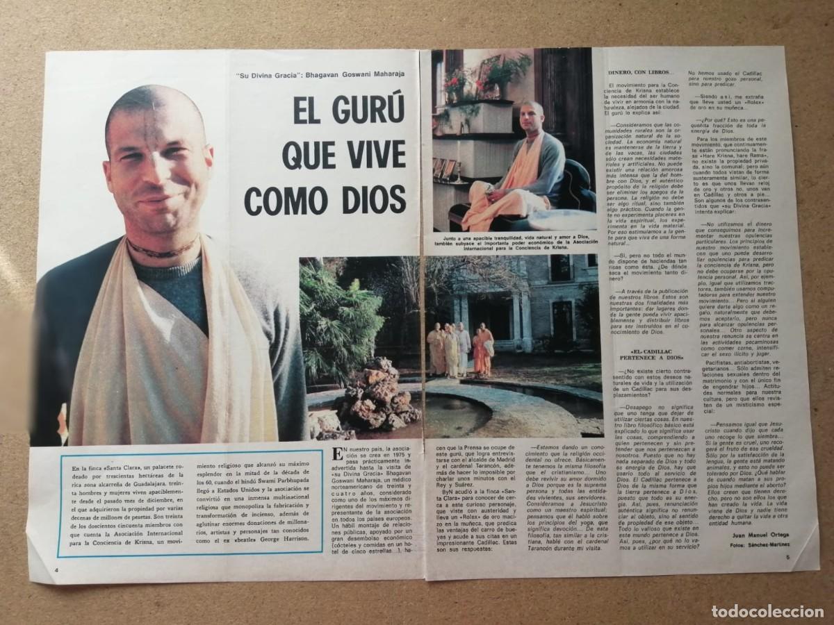 Otros Art&iacute;culos de Coleccionismo en Papel: REPORTAJE. EL GURU QUE VIVE COMO DIOS