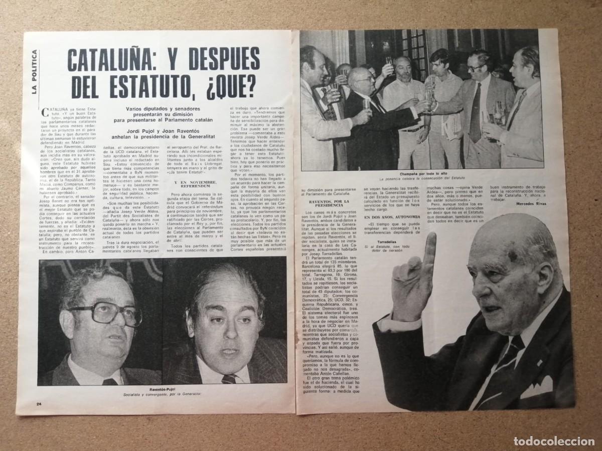 Otros Art&iacute;culos de Coleccionismo en Papel: REPORTAJE. CATALU&Ntilde;A, Y DESPUES DEL ESTATUTO, QUE?