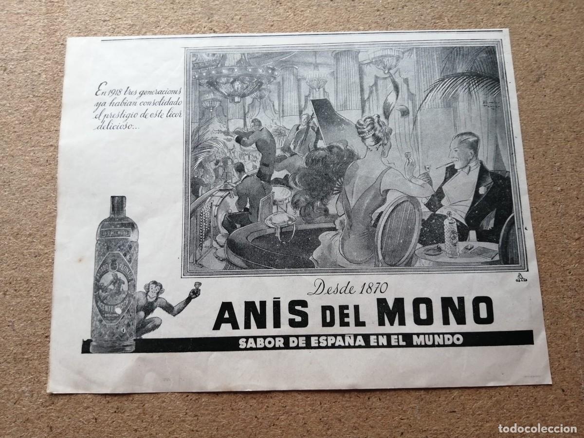 Otros Art&iacute;culos de Coleccionismo en Papel: ANUNCIO ANIS DEL MONO