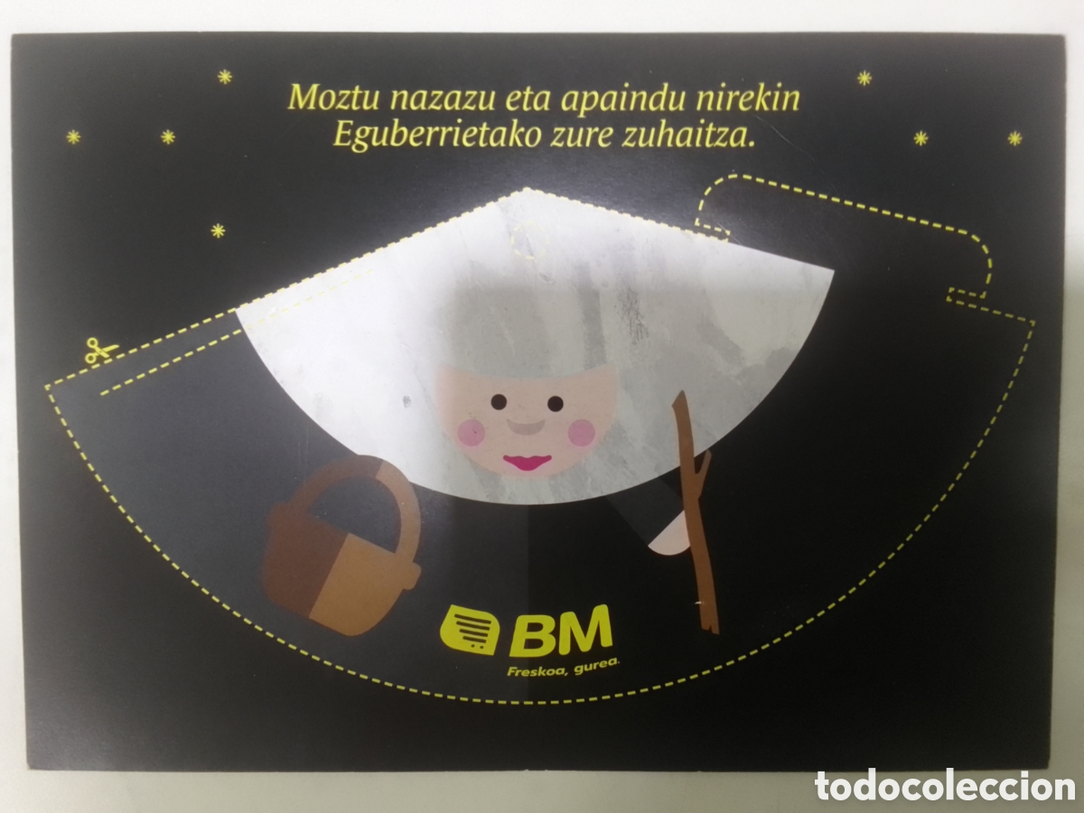 Otros Art&iacute;culos de Coleccionismo en Papel: Carta Olentzero y Mari Domingi Supermercados BM.