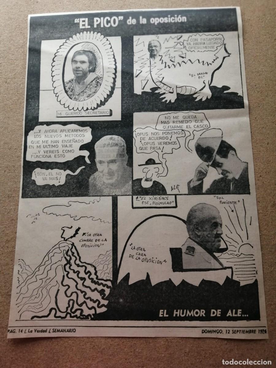 Otros Art&iacute;culos de Coleccionismo en Papel: HUMOR. EL PICO DE LA OPOSICION (1976)