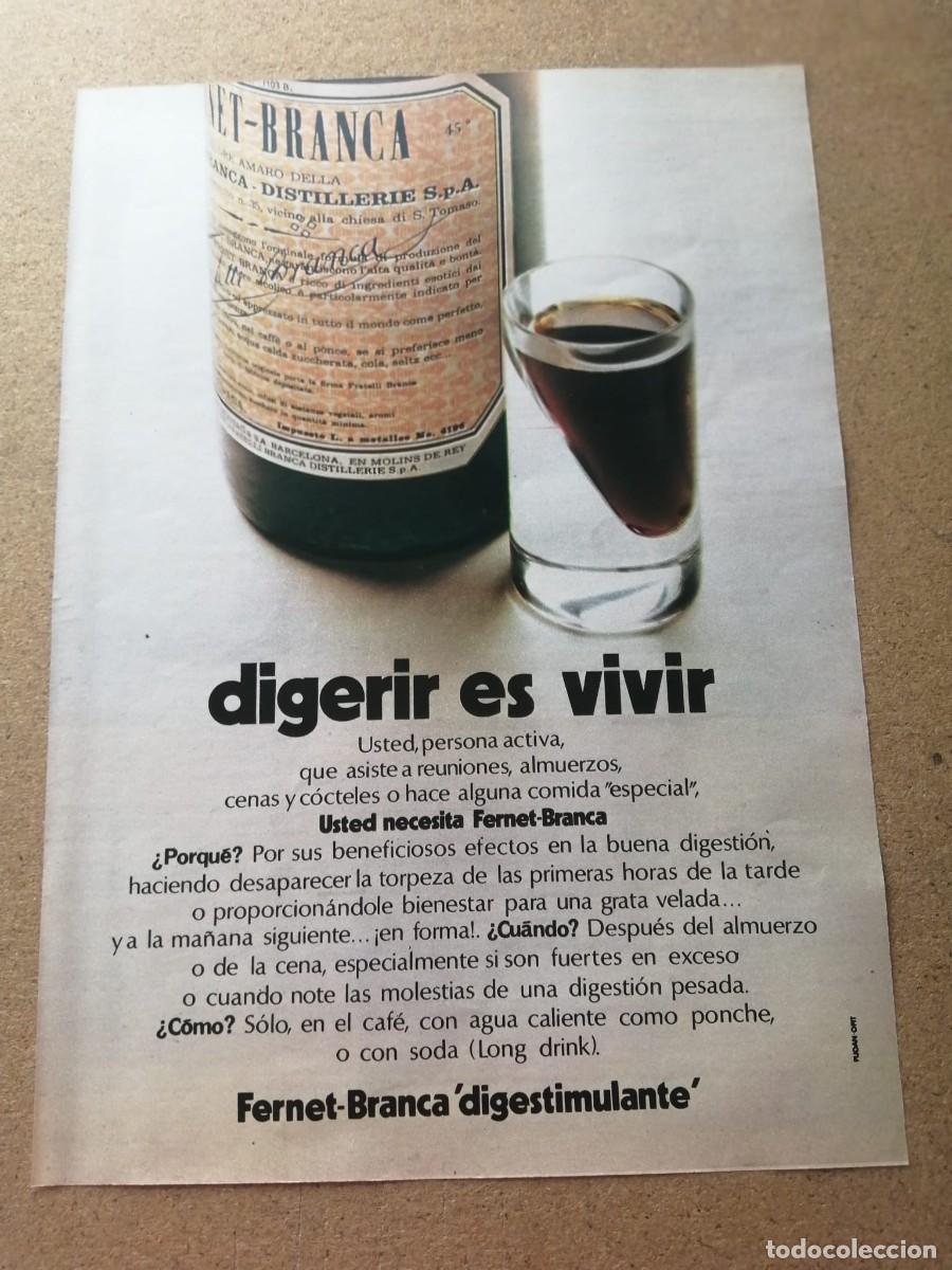 Otros Art&iacute;culos de Coleccionismo en Papel: ANUNCIO FERNET BRANCA