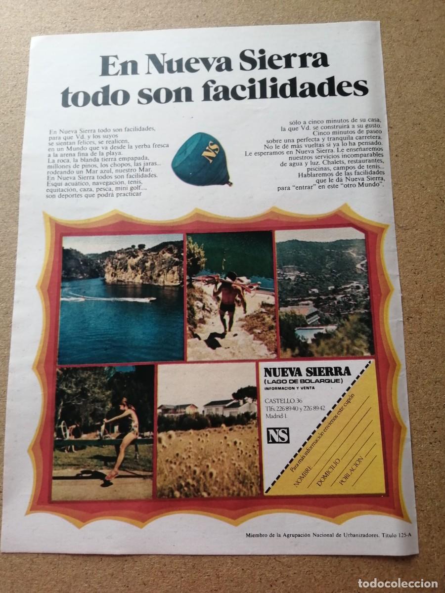 Otros Art&iacute;culos de Coleccionismo en Papel: ANUNCIO. URBANIZACION NUEVA SIERRA, LAGO DE BOLARQUE