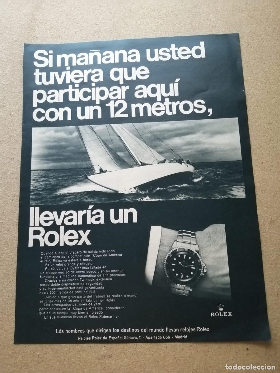 Otros Art&iacute;culos de Coleccionismo en Papel: ANUNCIO. ROLEX......