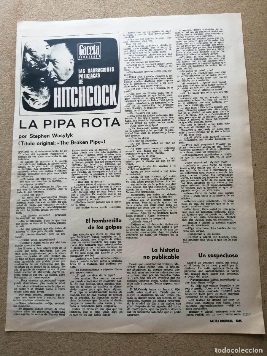 Otros Art&iacute;culos de Coleccionismo en Papel: RELATO. LA PIPA ROTA, DE STEPHEN WASYLYK (SERIE LAS NARRACIONES POLICIACAS DE ALFRED HITCHCOCK)