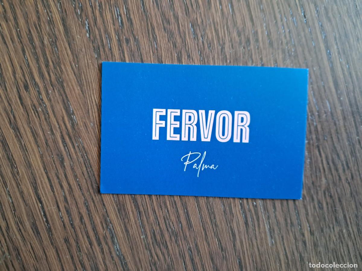 Otros Art&iacute;culos de Coleccionismo en Papel: tarjeta de visita de publicidad, restaurante Fervor, Palma de Mallorca.