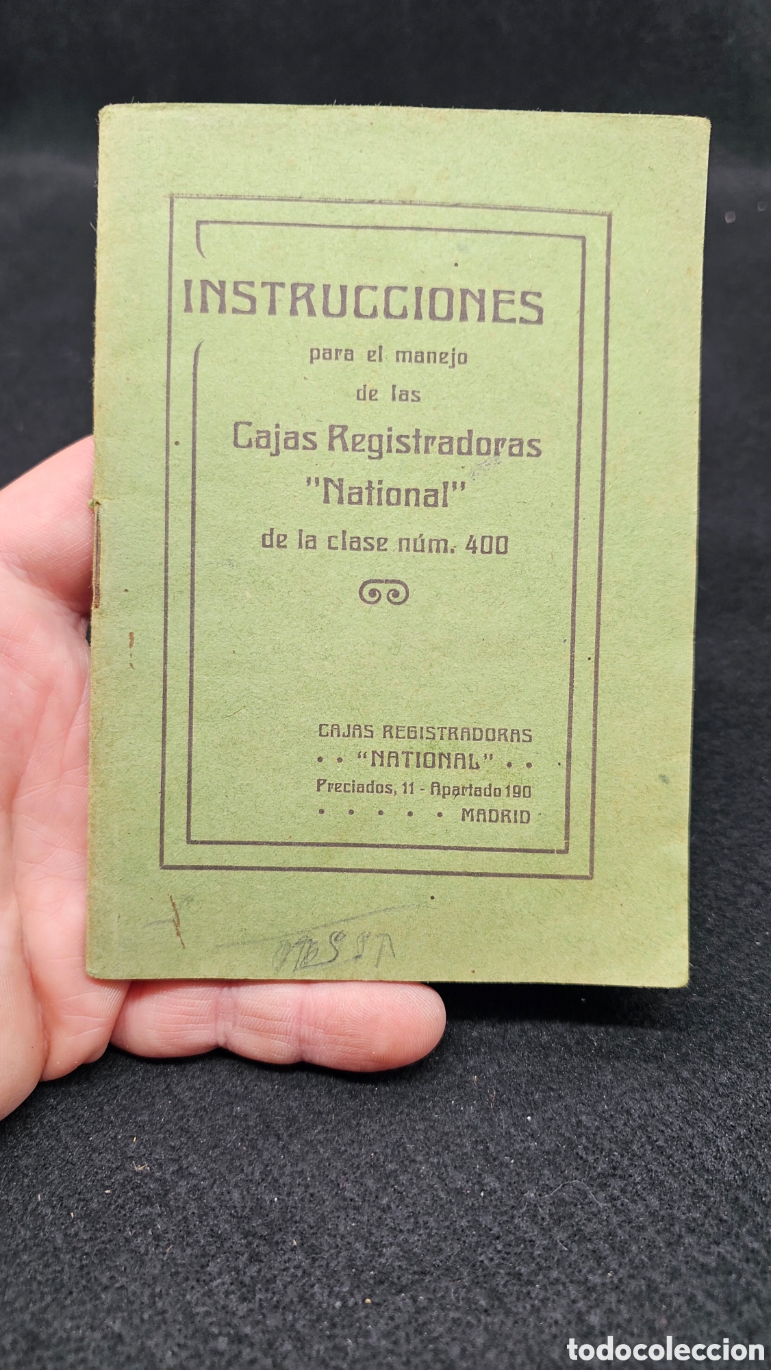 Otros Art&iacute;culos de Coleccionismo en Papel: Instrucciones de caja registradora NATIONAL
