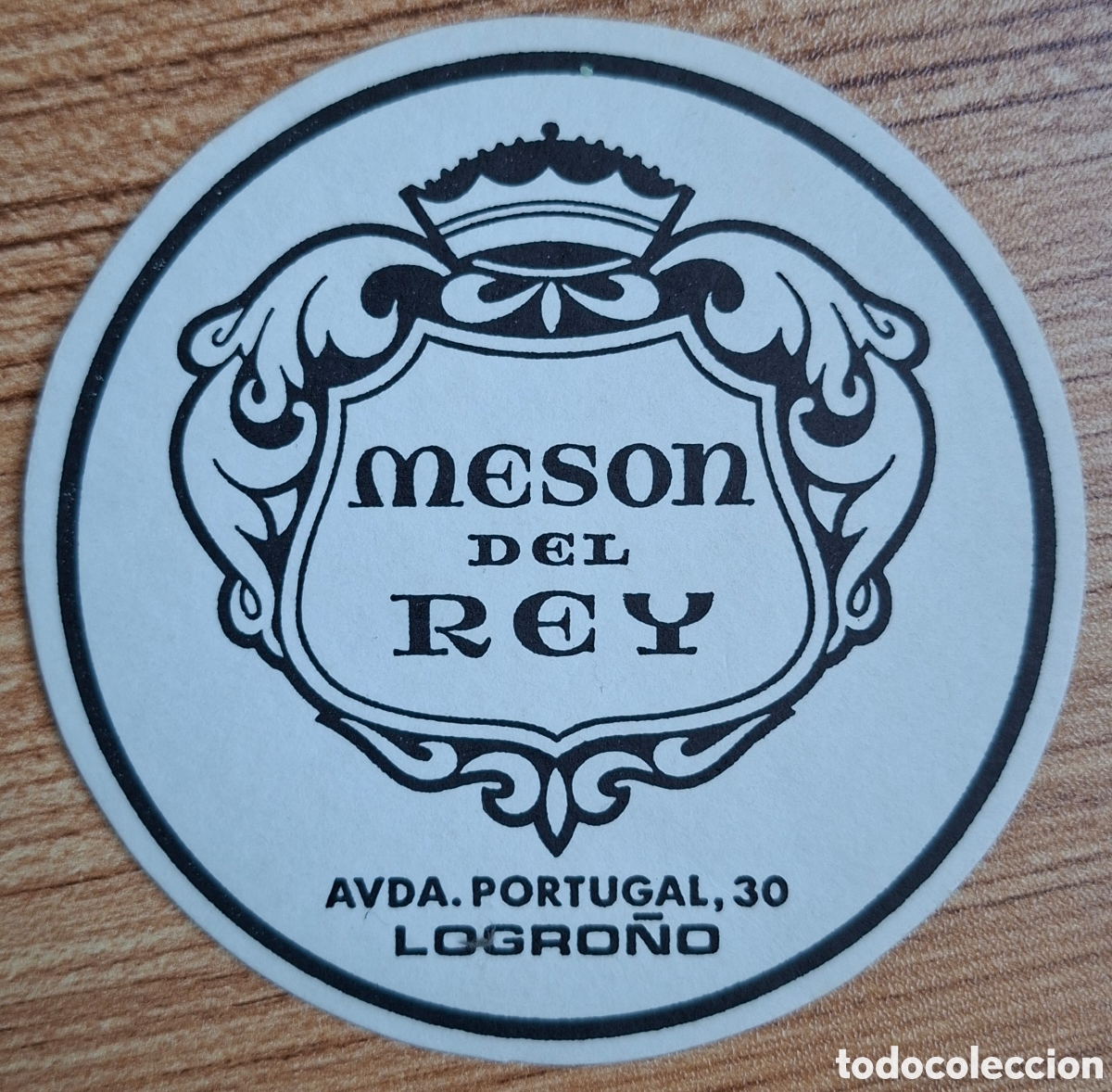Otros Art&iacute;culos de Coleccionismo en Papel: Posavasos Mes&oacute;n del Rey - Logro&ntilde;o (La Rioja)