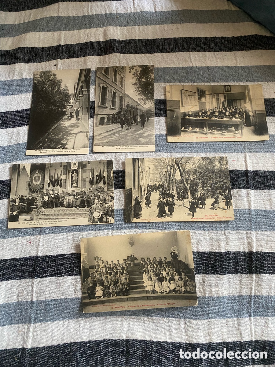 Otros art&iacute;culos de coleccionismo en papel: Antiguas postales figueres/figueras 6 postales