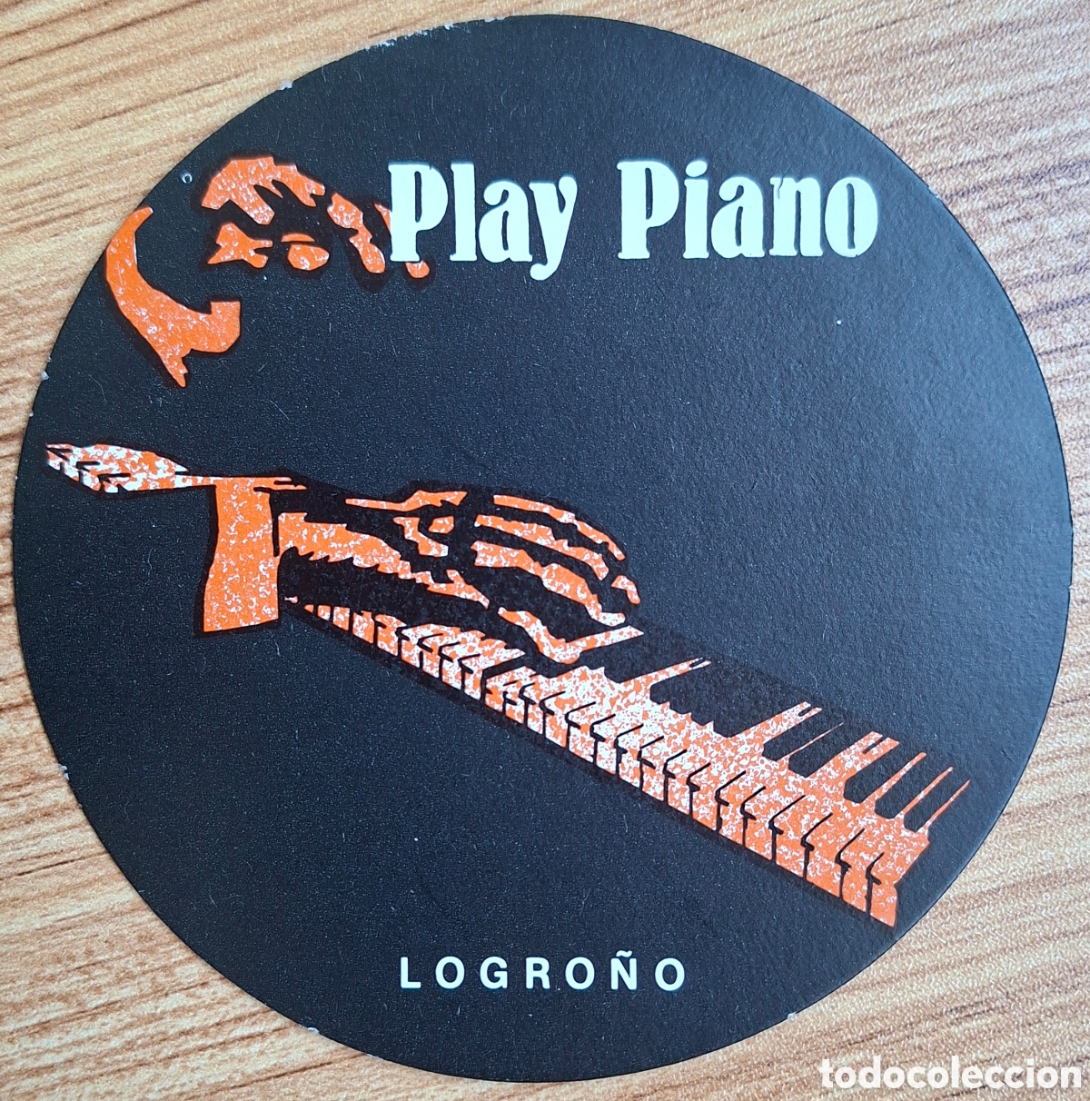 Otros Art&iacute;culos de Coleccionismo en Papel: Posavasos Play Piano - Logro&ntilde;o (La Rioja)