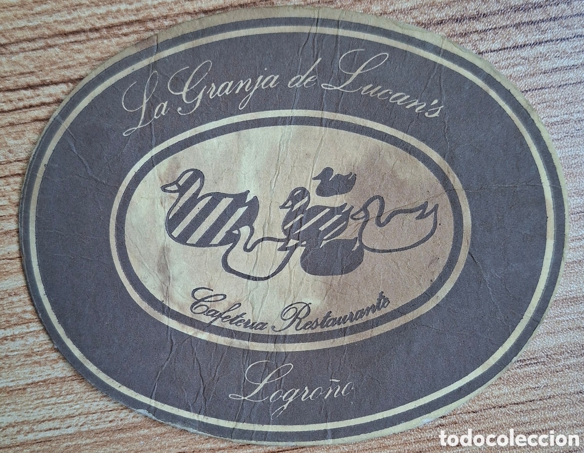 Otros Art&iacute;culos de Coleccionismo en Papel: Posavasos Cafeter&iacute;a Restaurante La Granja de Lucan's - Logro&ntilde;o (La Rioja)