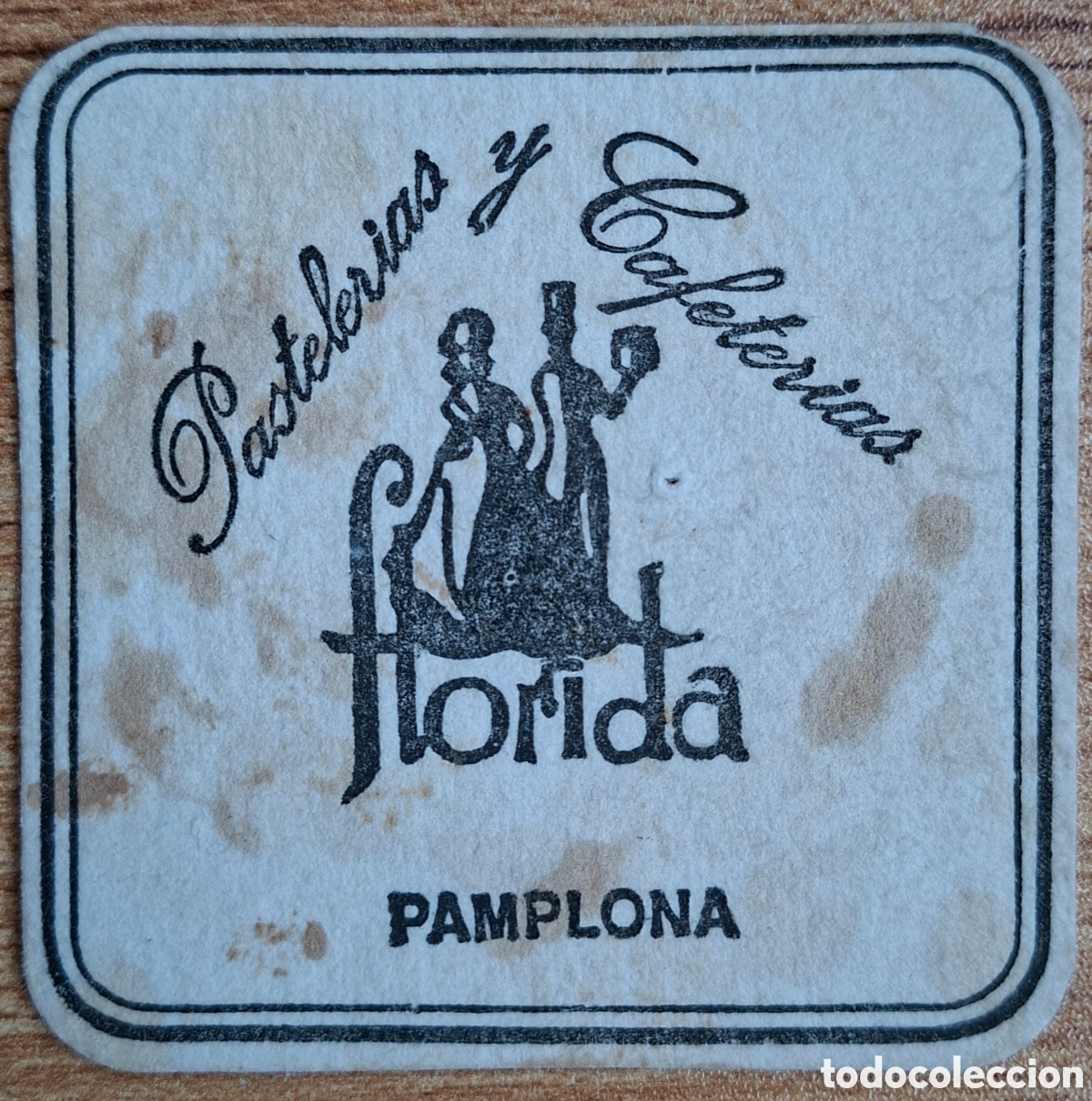 Otros Art&iacute;culos de Coleccionismo en Papel: Posavasos Pasteler&iacute;as y Cafeterias Florida - Pamplona / Iru&ntilde;a (Navarra)