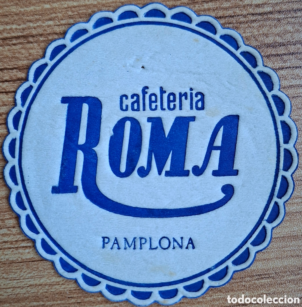 Otros Art&iacute;culos de Coleccionismo en Papel: Posavasos Cafeter&iacute;a Roma - Pamplona / Iru&ntilde;a (Navarra)
