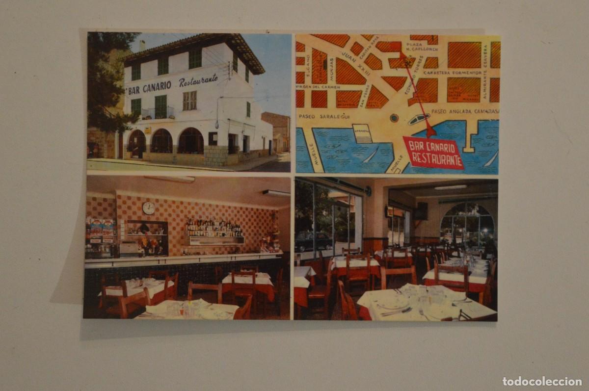 Otros Art&iacute;culos de Coleccionismo en Papel: POSTAL BAR CANARIO RESTAURANTE PUERTO DE POLLENSA MALLORCA ISLAS BALEARES ILLES BALEARS A&Ntilde;OS 80 90